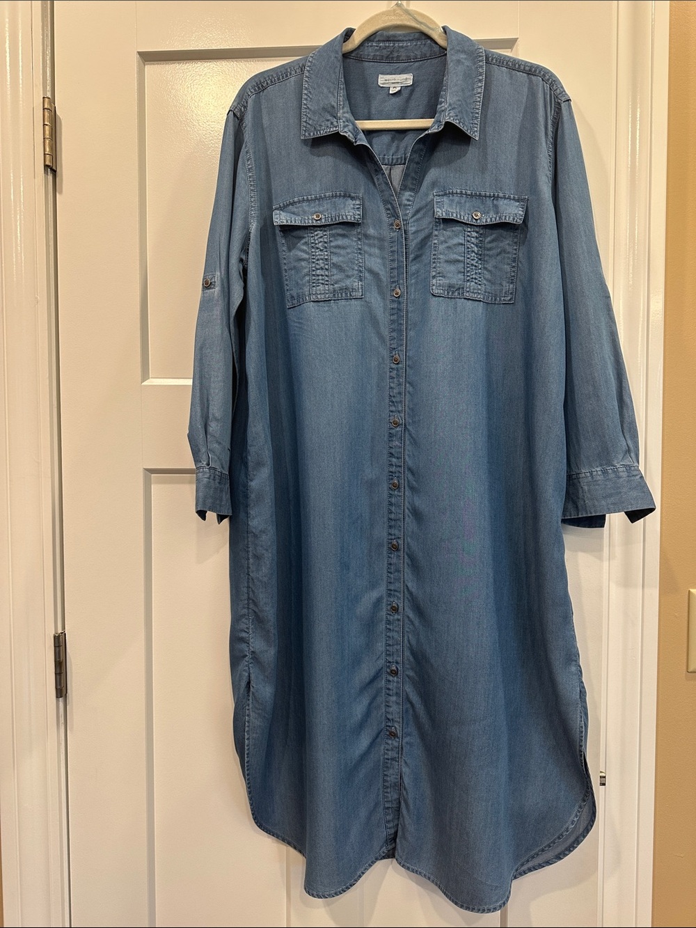 Westbound Midi Shirt Dress, Petite Large